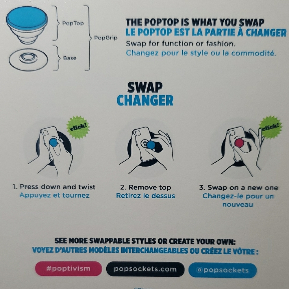 PopSocket Blue Mickey PopGrip - Picture 4 of 4
